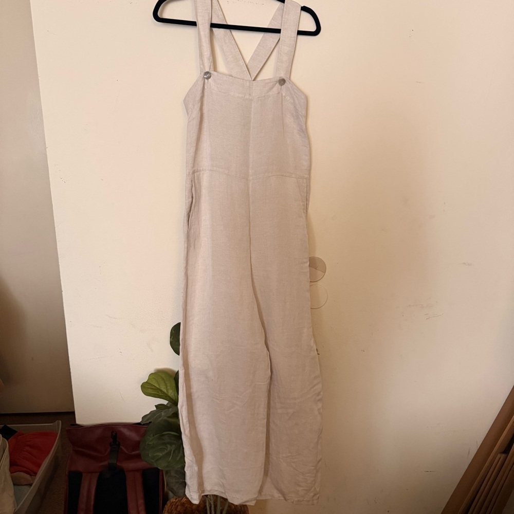 & Other Stories Cream Overalls